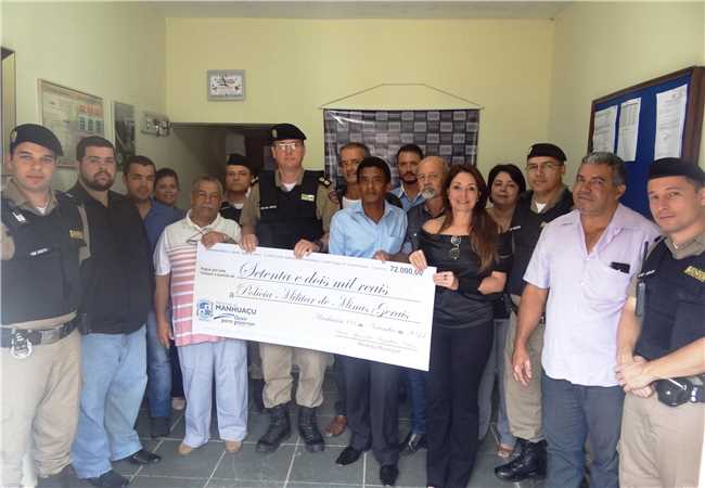 Prefeitura repassa mais R$ 72 mil para a Polícia Militar
